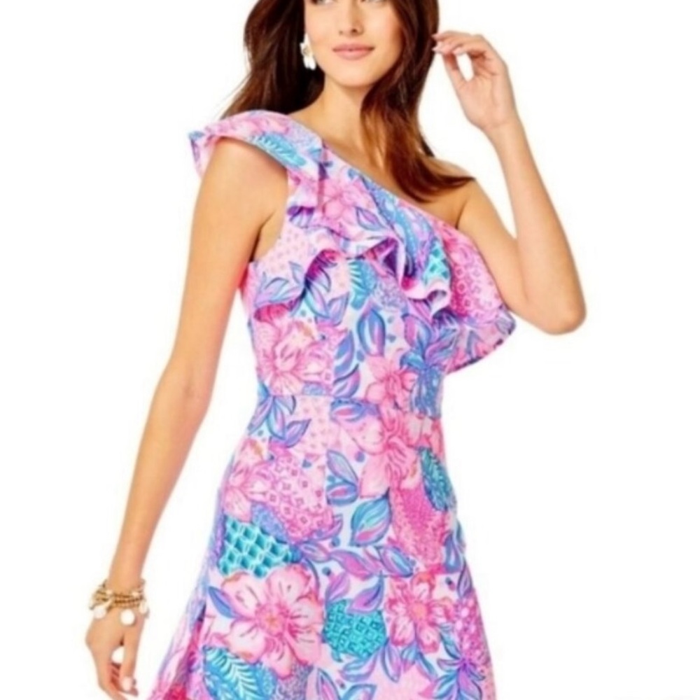 Lilly Pulitzer One-Shoulder Romper